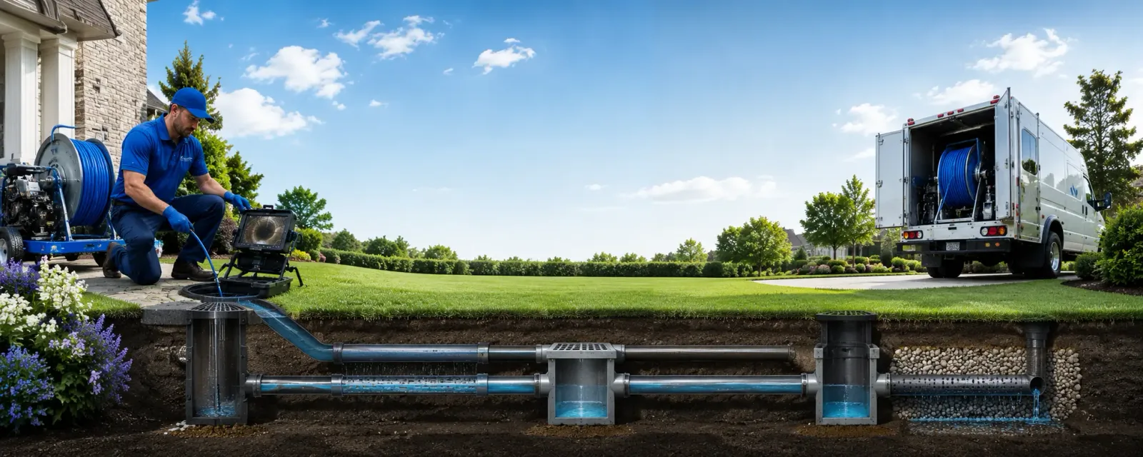 Outdoor drain cleaning information for Lowes, KY